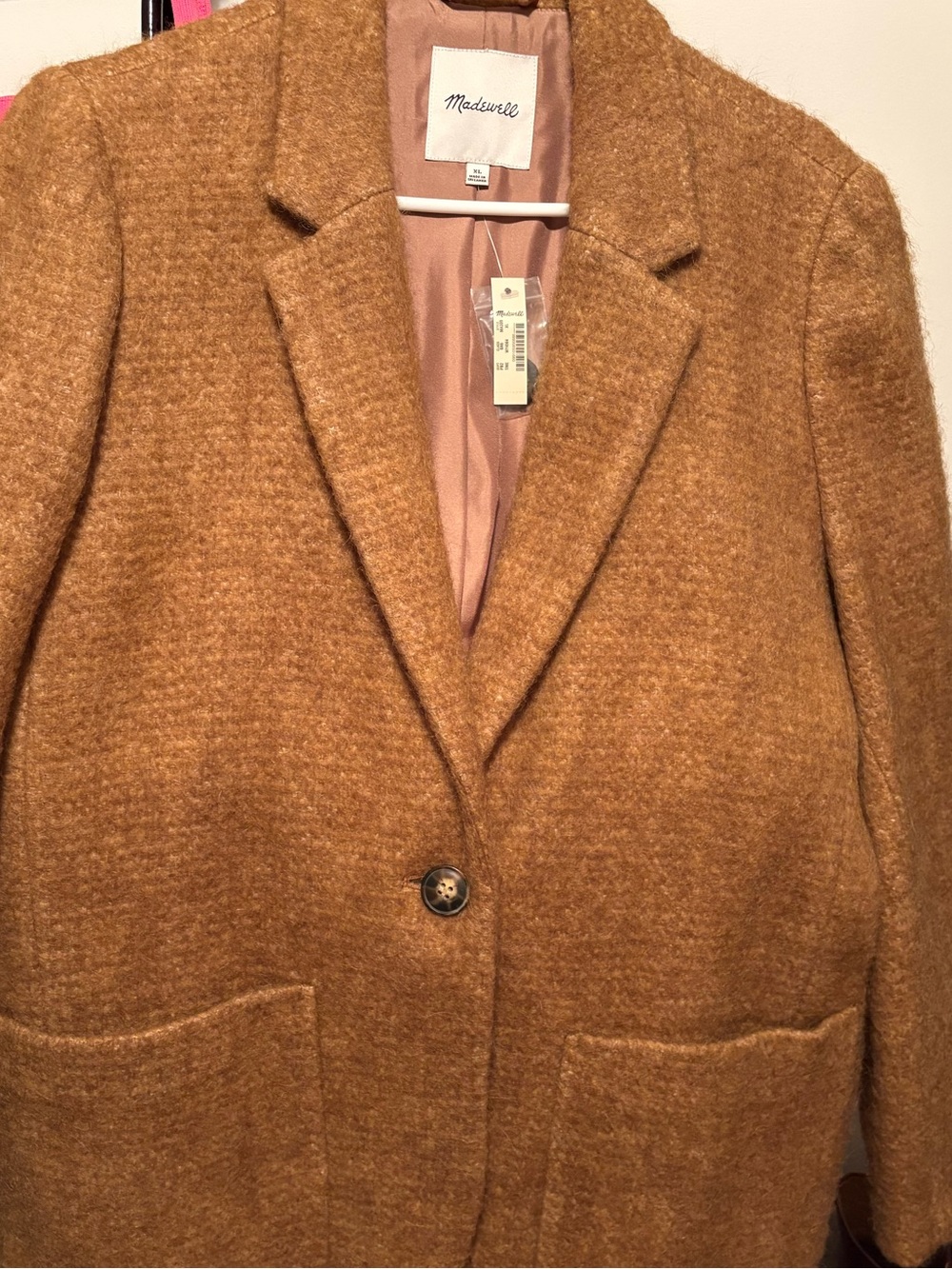 Women’s Madewell Boucle blazer/coat size XL - Picture 3 of 7